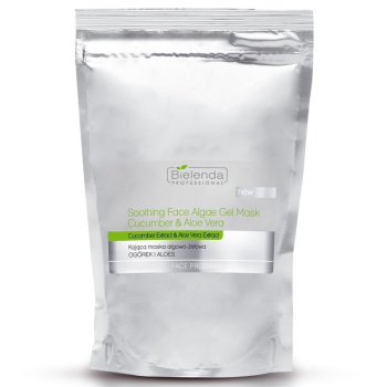 . BIELENDA Kojąca maska algowo - żelowa OGÓREK & ALOES 190g BIELENDA - Żelowa maska z ogórkiem i aloesem